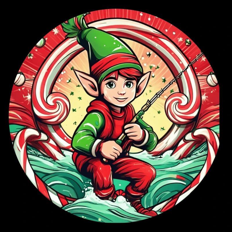 Pêche aux elfes de Noël