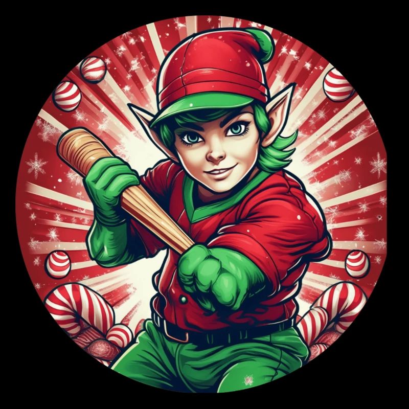 Baseball elfe de Noël