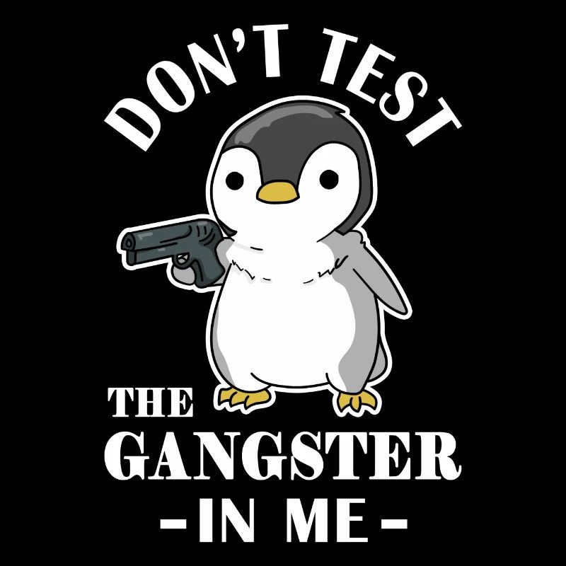 Gangster Pinguin Geschenk