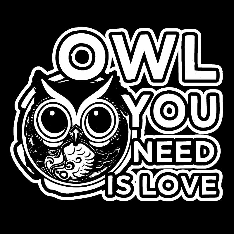 Liebe Witzig Funshirt Eule Eulen Vogel