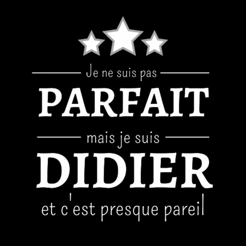 Ich bin nicht perfekt, aber ich bin Didier.