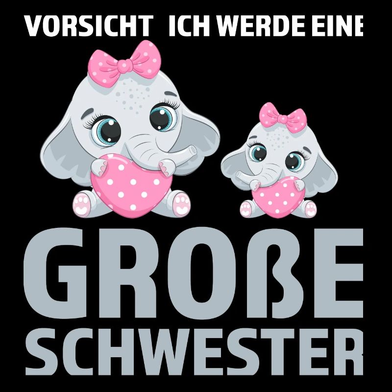 Große Schwester Elefant Geschwister Geschenk