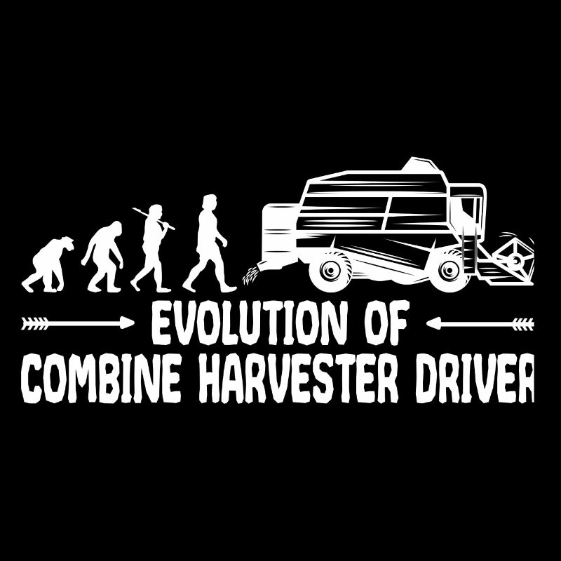 Combine Grain Farmer Evolution Funny