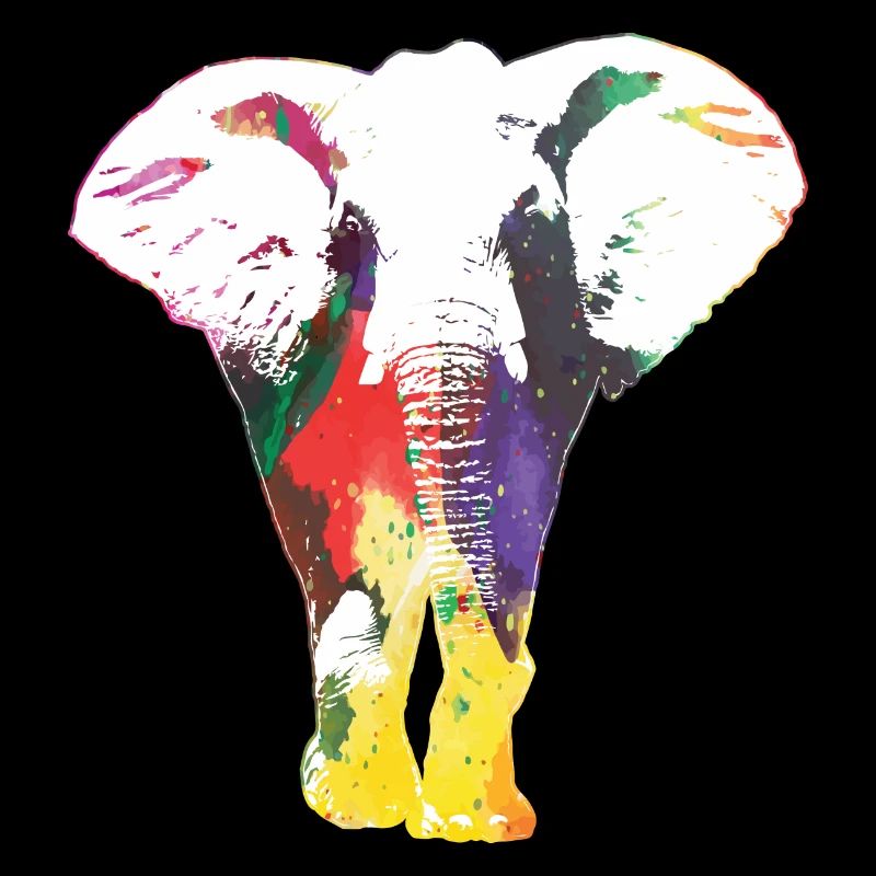 Elefant Regenbogen Wildlife Cooles Geschenk