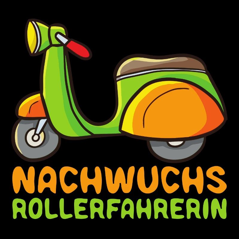 Rollerfahrerin Motorrolller Roller Baby Mädchen