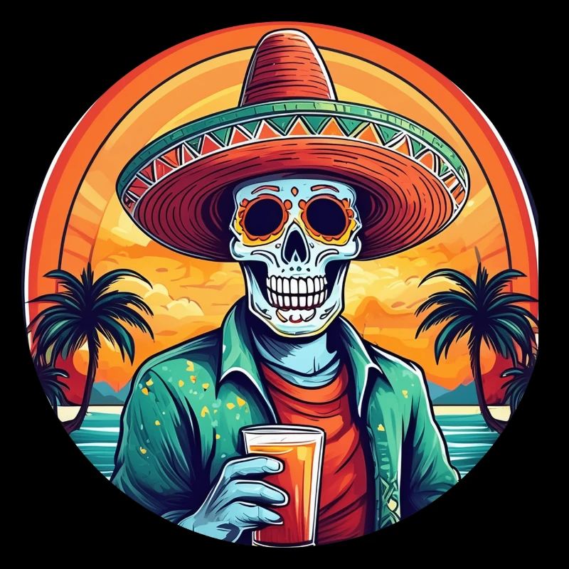 5 de Mayo Party Drinko de Mayo Sugar Skull Drink
