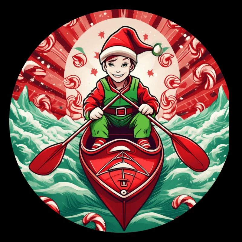 Kayak des elfes de Noël