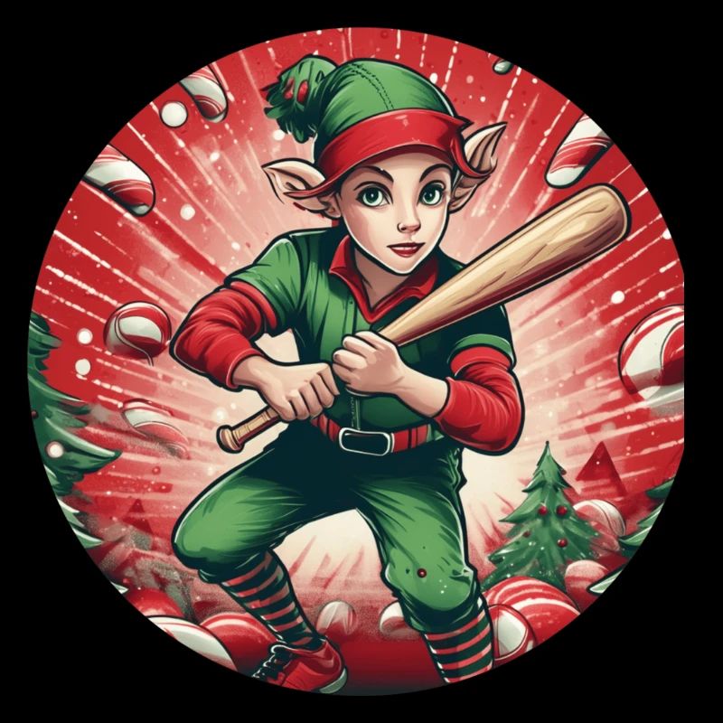 Baseball elfe de Noël