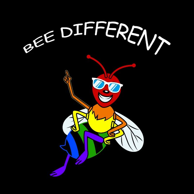 Bee Be Different Pride Gay CSD Rainbow