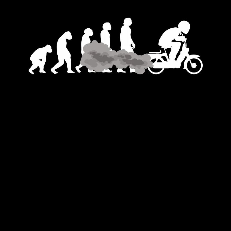 Mofa Mofaroller EVOLUTION Moped Mofafahrer tshirt