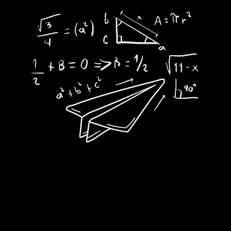 Paper Airplane Pilot Math Teacher Engineer