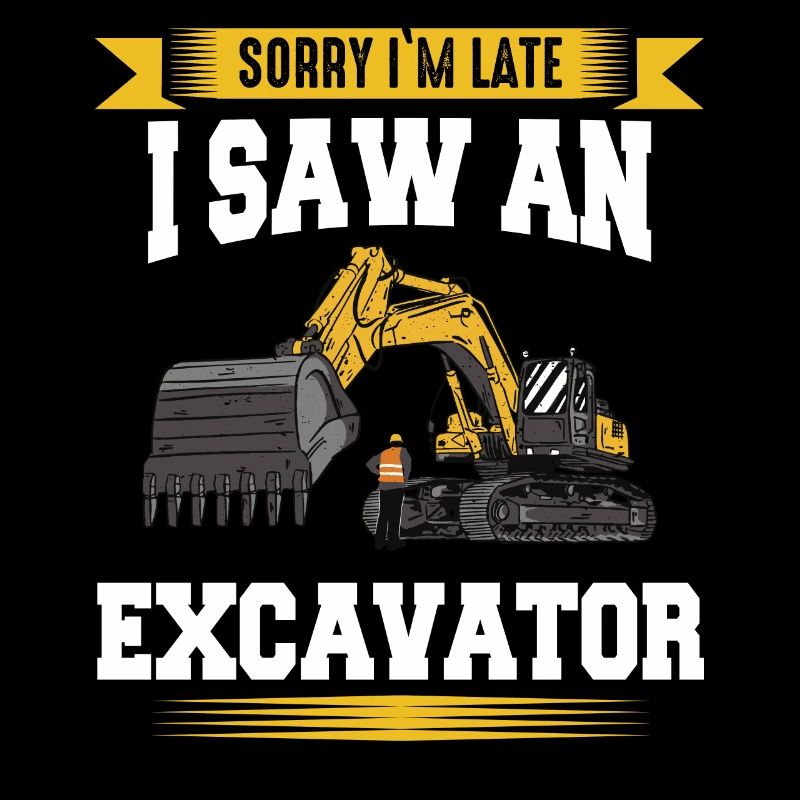 Excavator Excavator Driver Construction Site Work