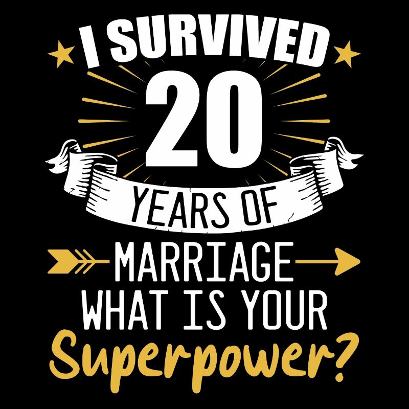 20. Hochzeitstag Ehemann Ehefrau Hochzeit