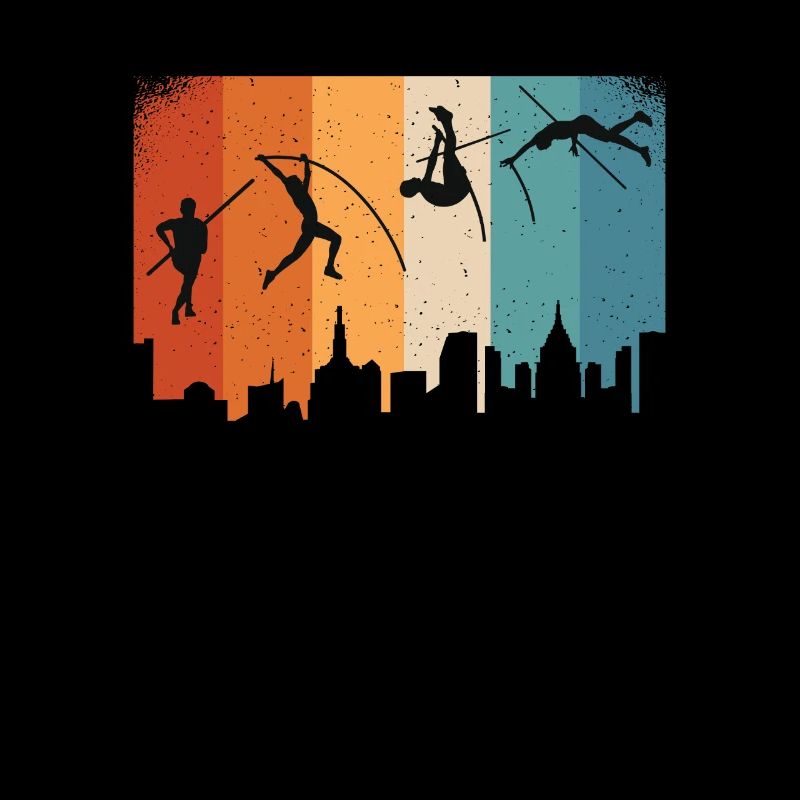 Athlète de saut à la perche Athlètes d’athlétisme Pôle d’athlète