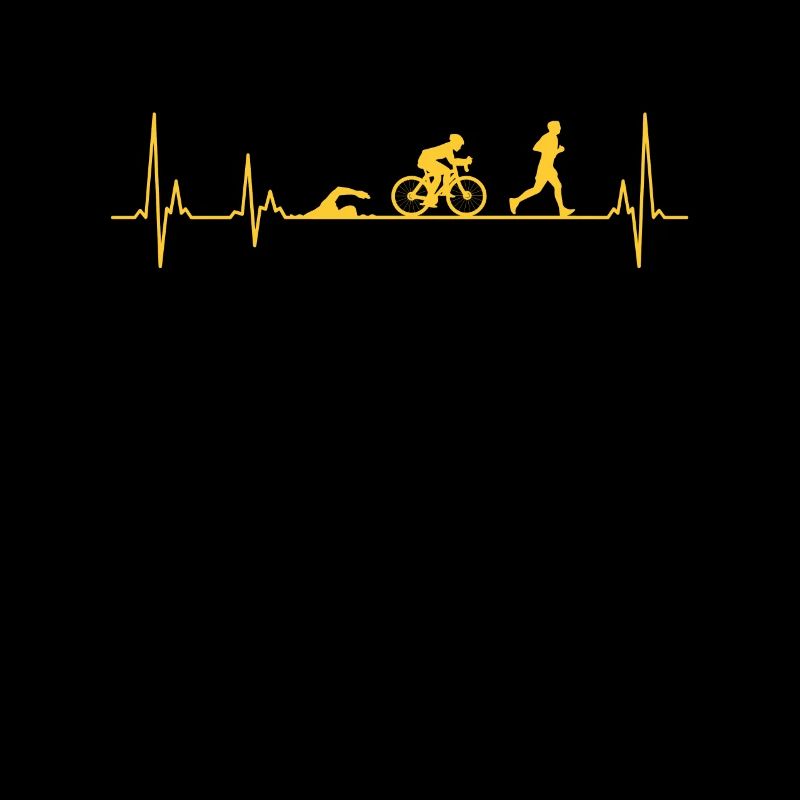Triathlon Finisher Geschenk Triathlet Herzschlag