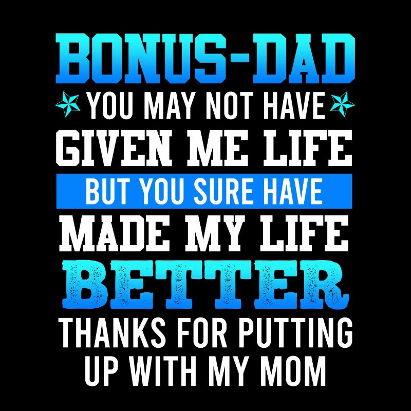 Thank you bonus-dad stepfather gratitude patchwork
