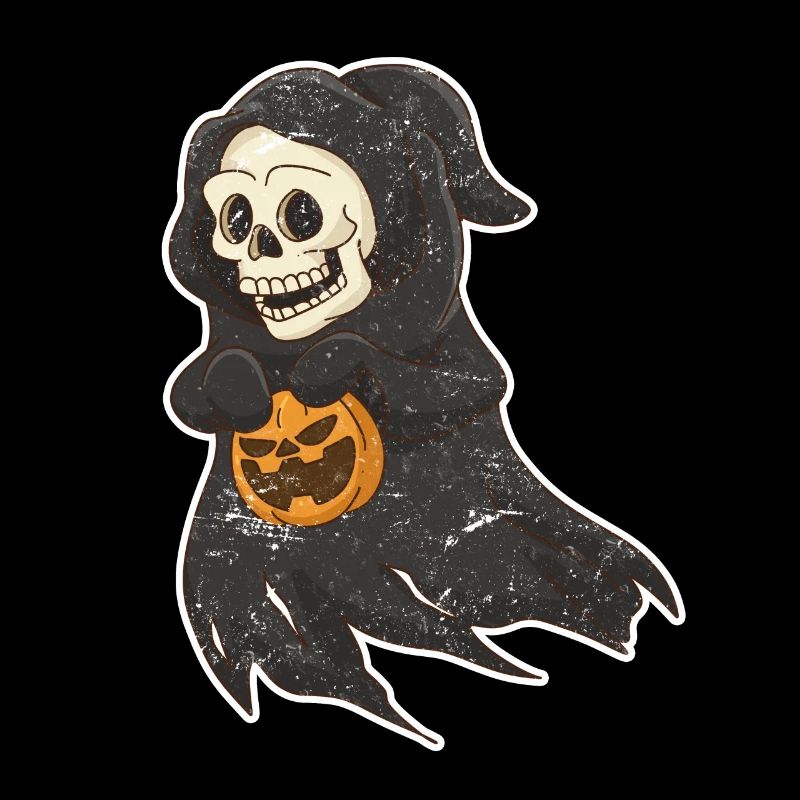 Bone Face Halloween Witch