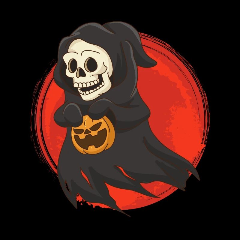 Bone Face Halloween Witch