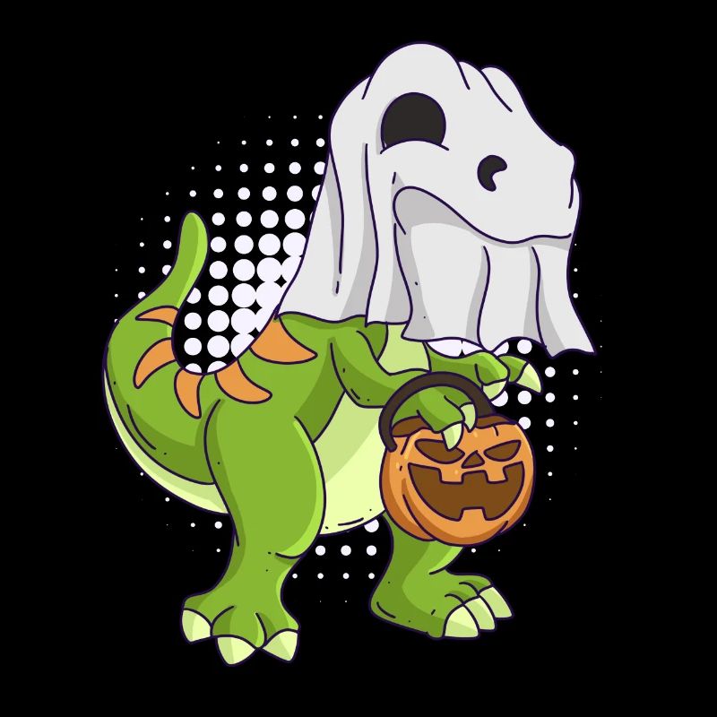 Dinosaurier Halloween Geist