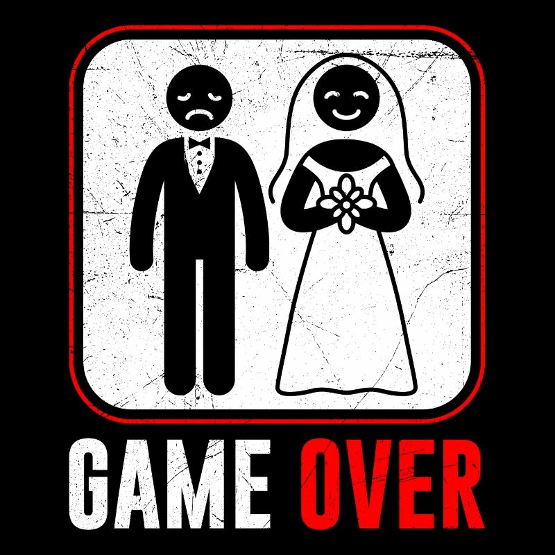 Hochzeit Game Over Bräutigam