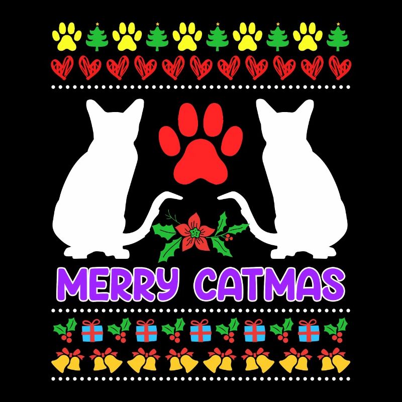 Chats de Noël moches