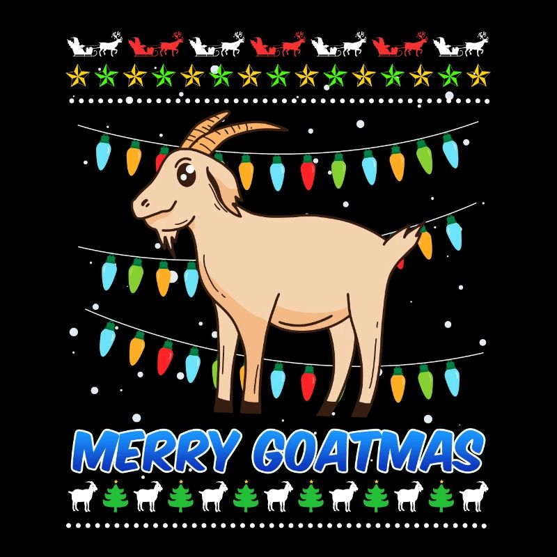 Joyeux Goatmas Chèvre Noël Noël moche