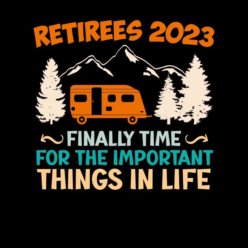 Couple de retraités Camper Camping