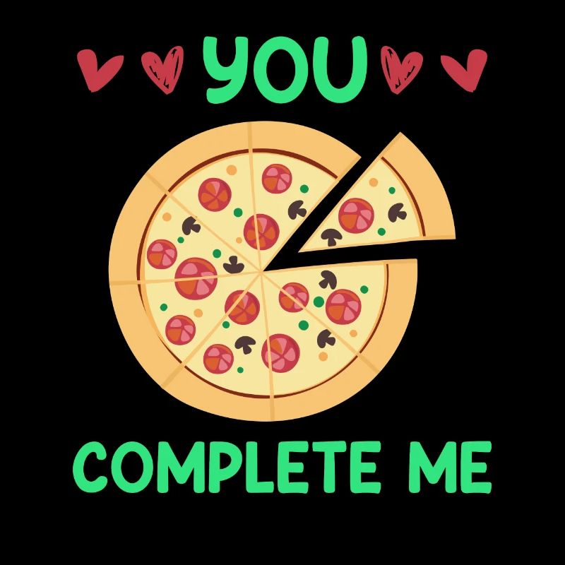 Liebespaar Dinner Date Pizza Liebe Valentinstag