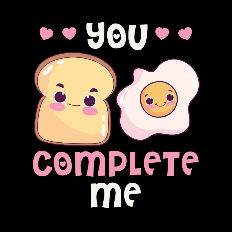 Lovers Eggs Bacon Toast Breakfast Valentine's Day