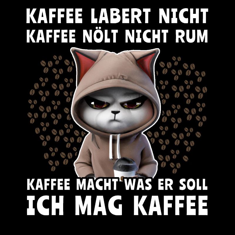 Lustige Katze Trinkt Kaffee