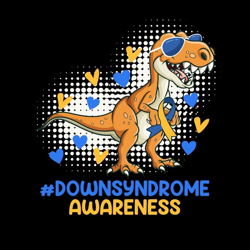 Down Syndrom Vater und Mutter mit Kind