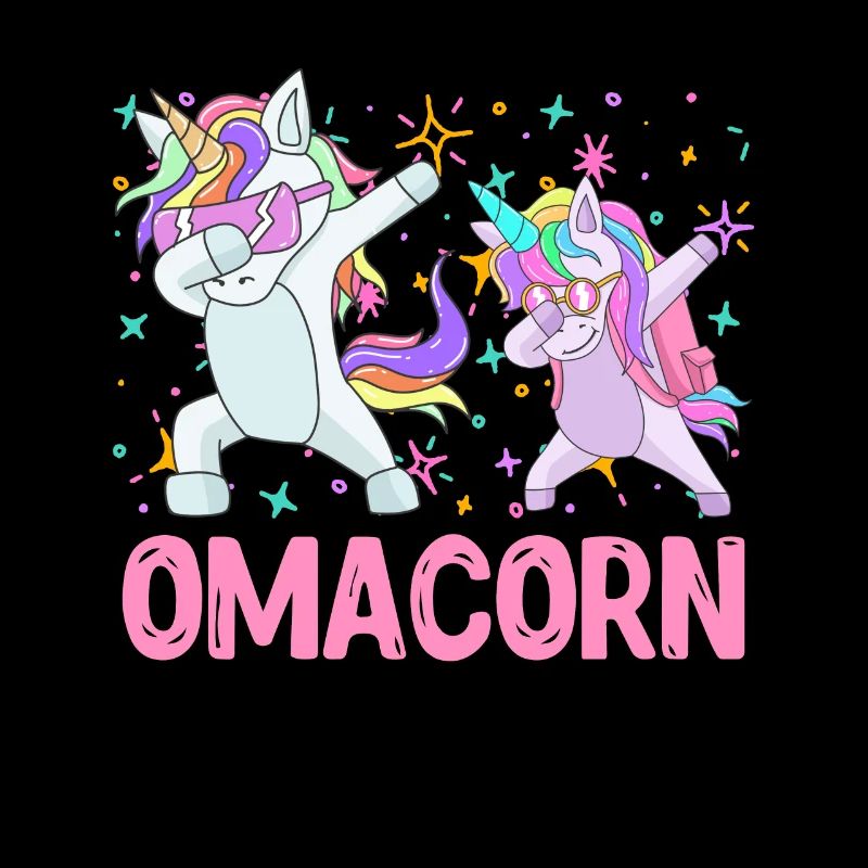 Omacorn Großmutter Muttertag Einhorn Fans