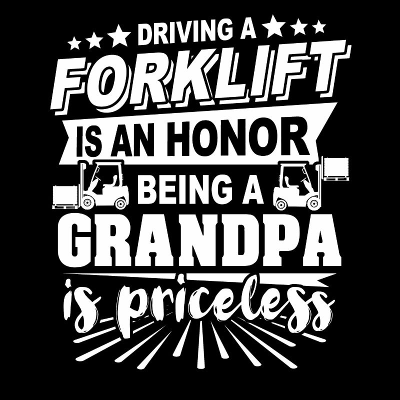 Staplerfahrer Opa
