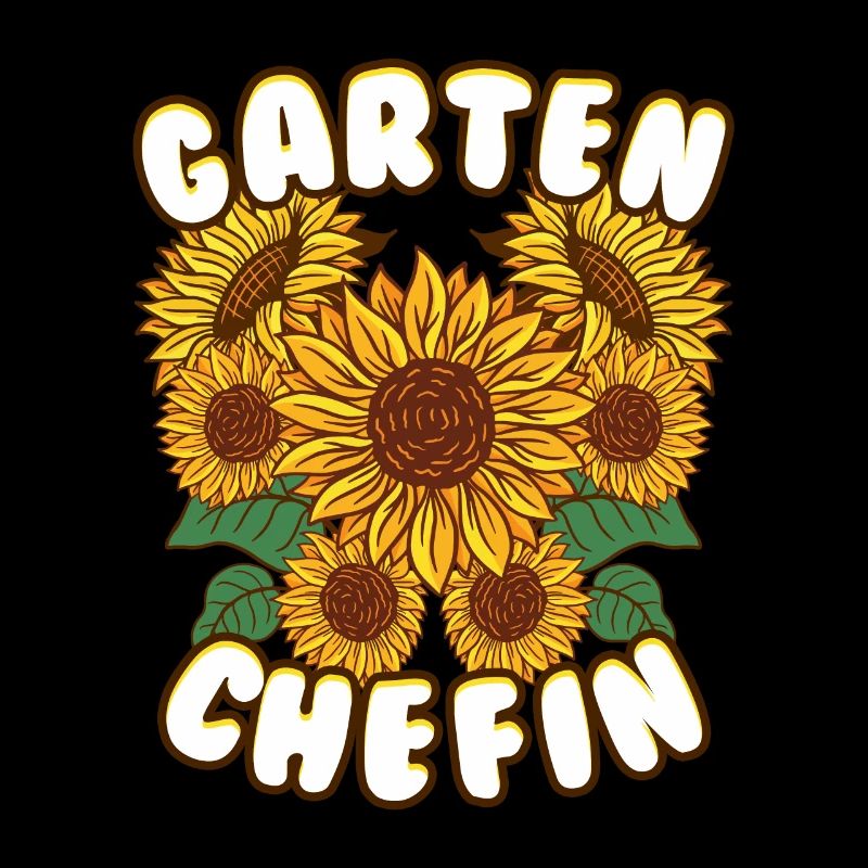 Garten Chefin Sonnenblumen Gartenfreundin
