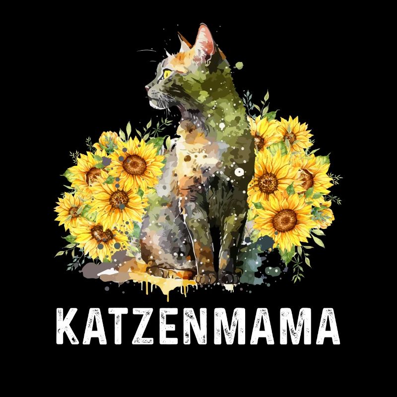 Chat Maman Fleurs Chats Amants Fans de chat