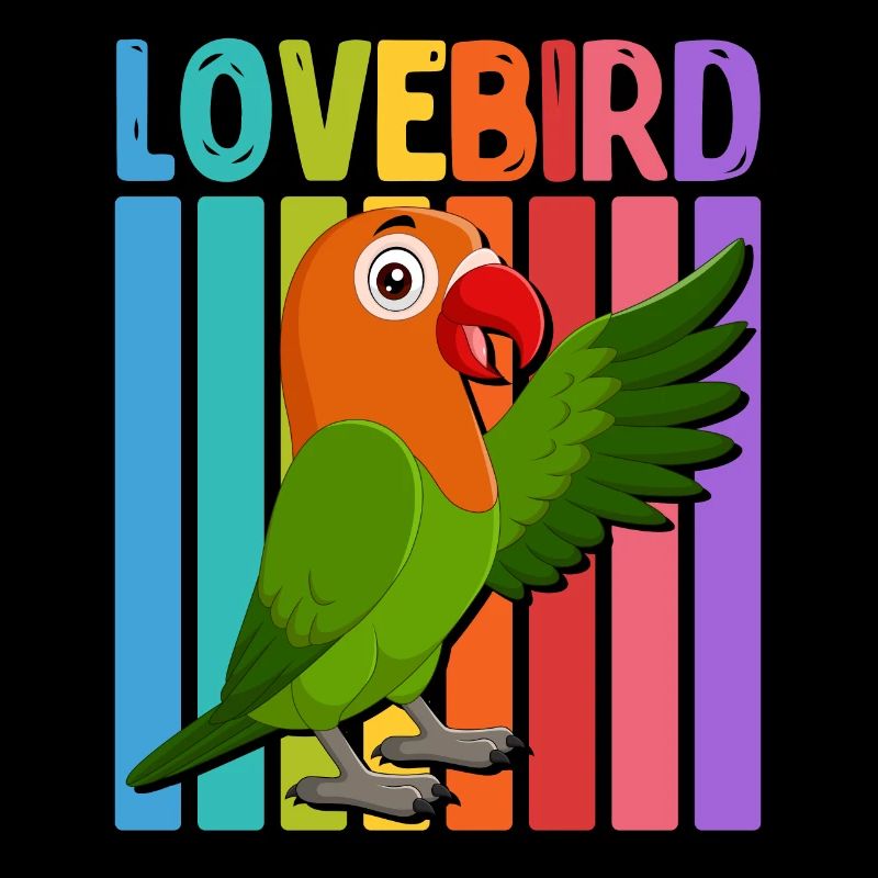 Inséparables Perroquets Amis Oiseaux Amis Oiseaux