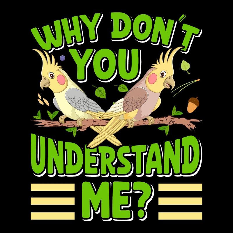Propriété d’oiseaux Pourquoi ne me comprenez-vous pas? Perruches