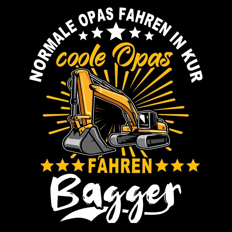Baggerfahrer Opa Baggerführer