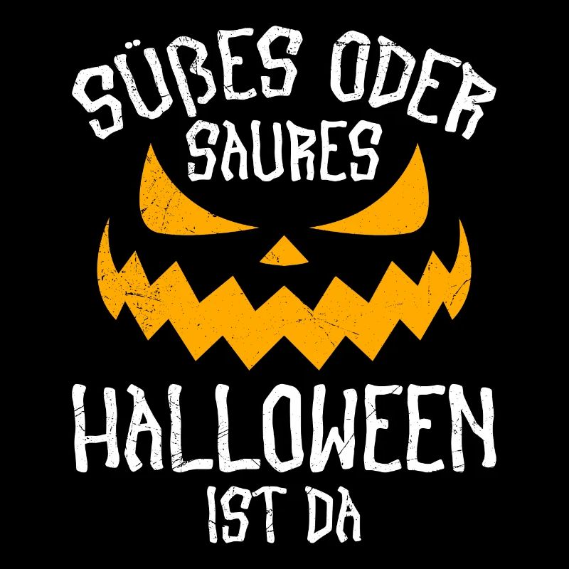 Süßes oder Saures Halloween Kürbis Gruselig
