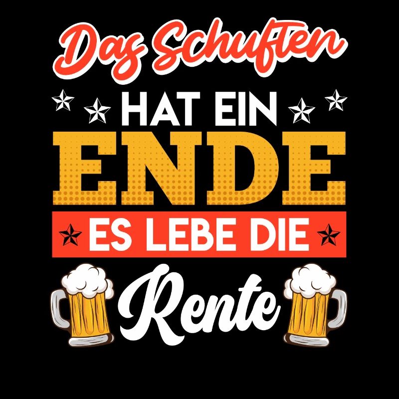 Rentner Das Schuften hat ein ENDE Biertrinker