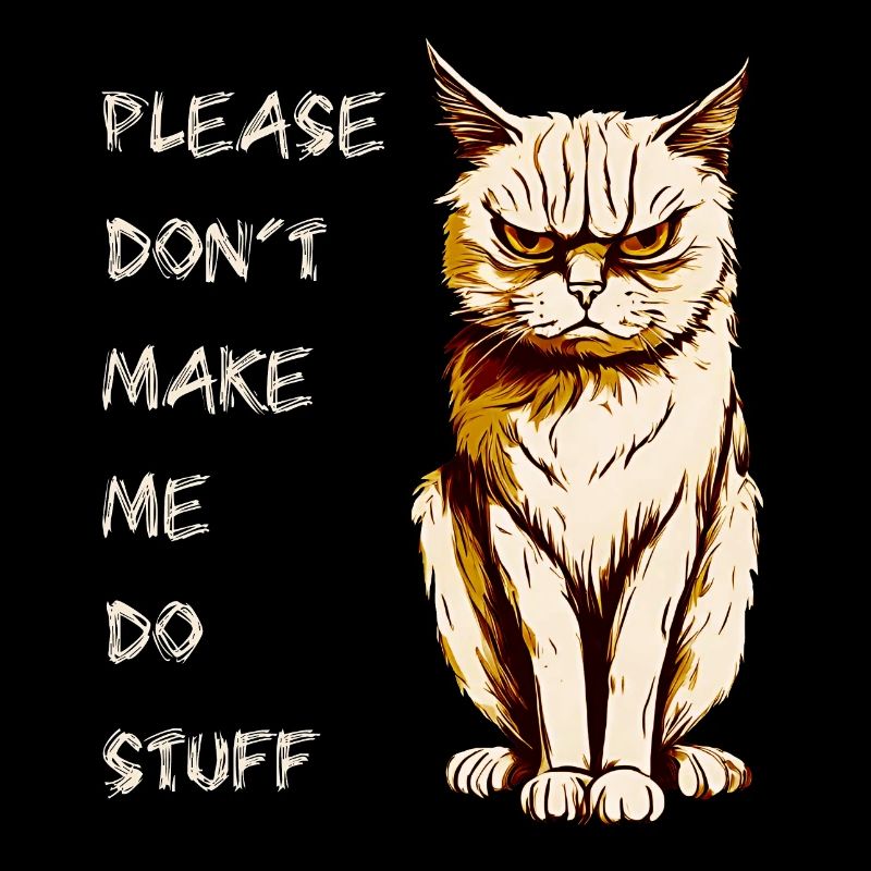 PLEASE DON'T MAKE ME DO STUFF, ADOLESCENT CAT