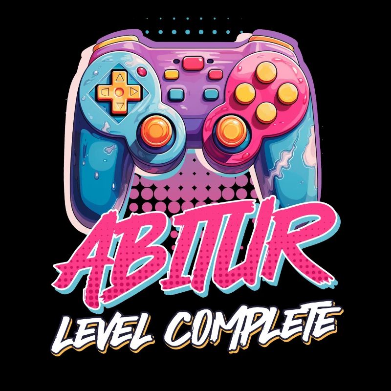 Abitur 2024 Level Complete Gamer High School graduates