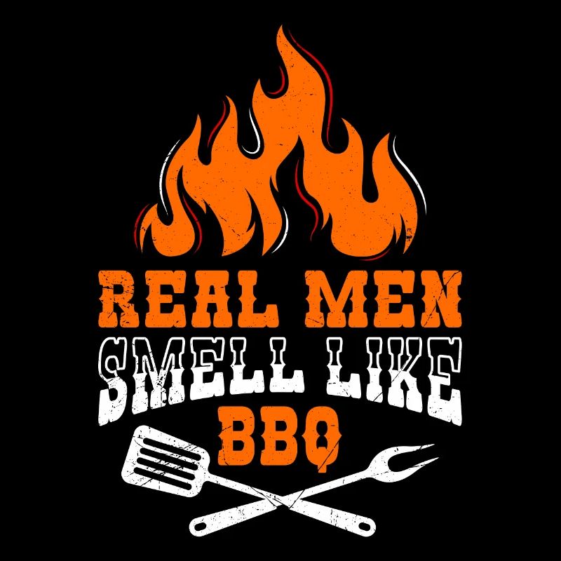 Grillfreunde REAL MEN SENT COMME LE BBQ Männer