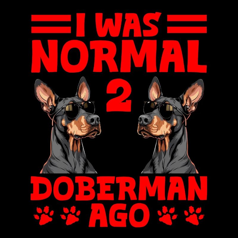 Le propriétaire d’un doberman était normal il y a 2 DOBERMANS