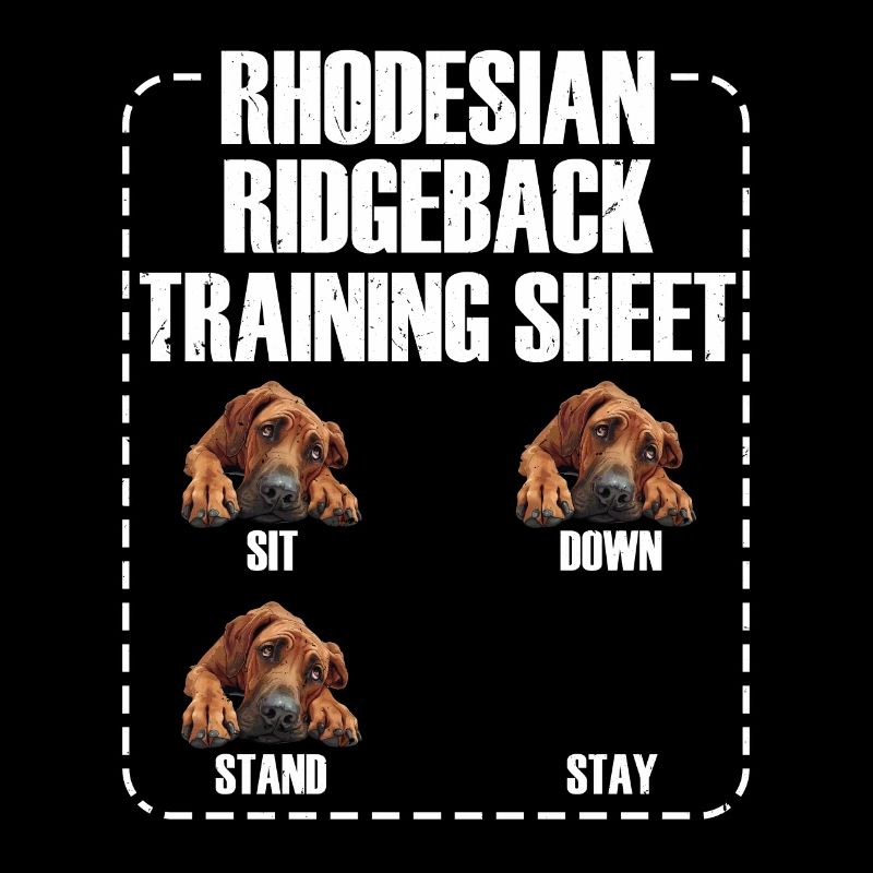 RHODESIAN RIDGEBACK TRAINING SHEET Ridgeback