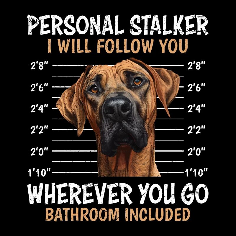 Rhodesian Ridgeback PERSONAL STALKER Drôle