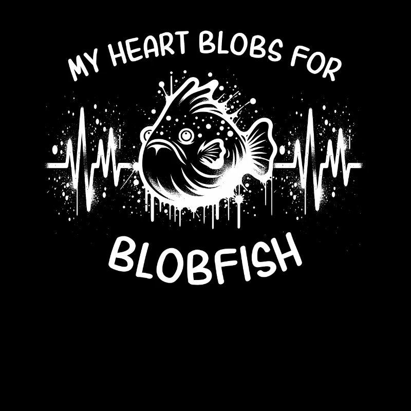 ECG Blobfish Heart Line