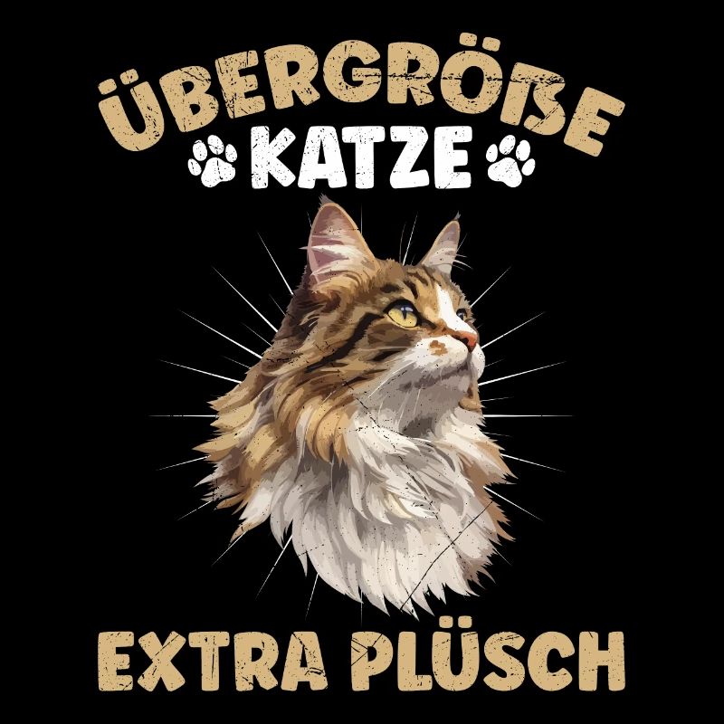 Maine Coon PLUS SIZE CAT EXTRA Plush Funny