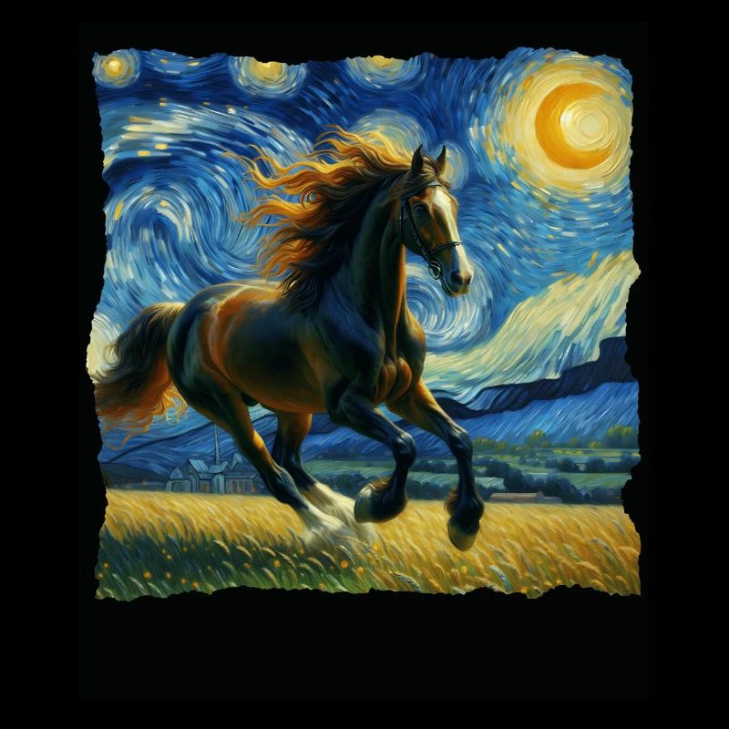 Cheval de trait irlandais Nuit étoilée