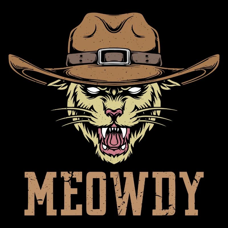 Meowdy - Katze Cowboy
